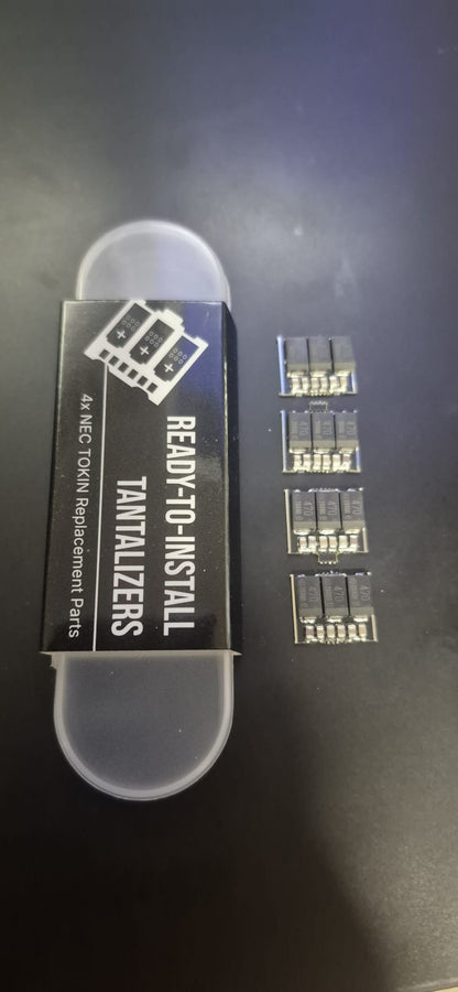 4x Tantalizer NEC Tokin Replacement  – Fix YLOD Error Codes 1002 & 1001 Delid Tool